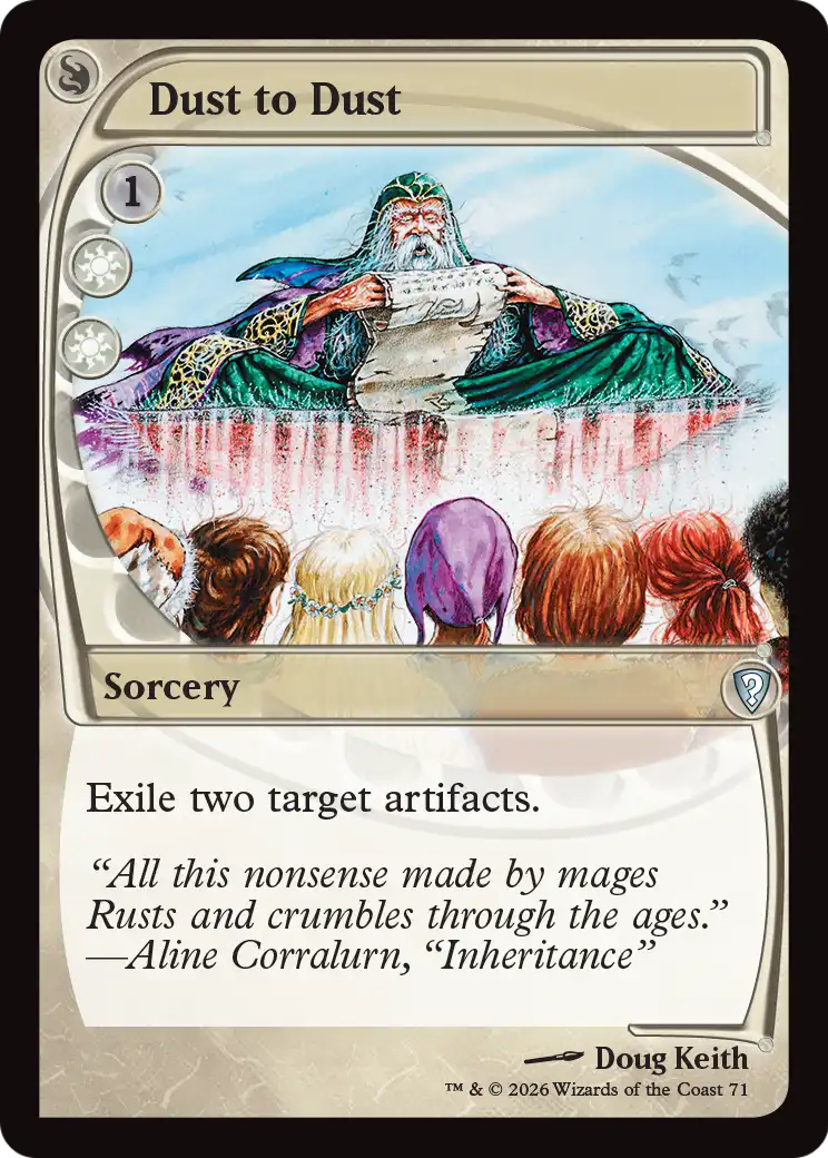 Dust to Dust (Future Sight) [Mystery Booster: Commander Edition] | Deep Dive Games St. Marys