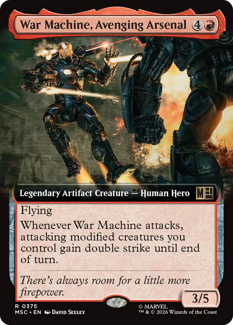 War Machine, Avenging Arsenal (Extended Art) [Marvel Super Heroes Commander] | Deep Dive Games St. Marys