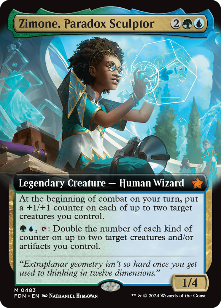 Zimone, Paradox Sculptor (Extended Art) [Foundations] | Deep Dive Games St. Marys