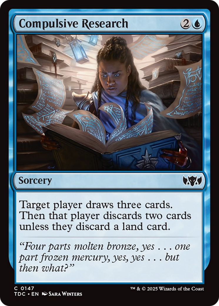 Compulsive Research [Tarkir: Dragonstorm Commander] | Deep Dive Games St. Marys
