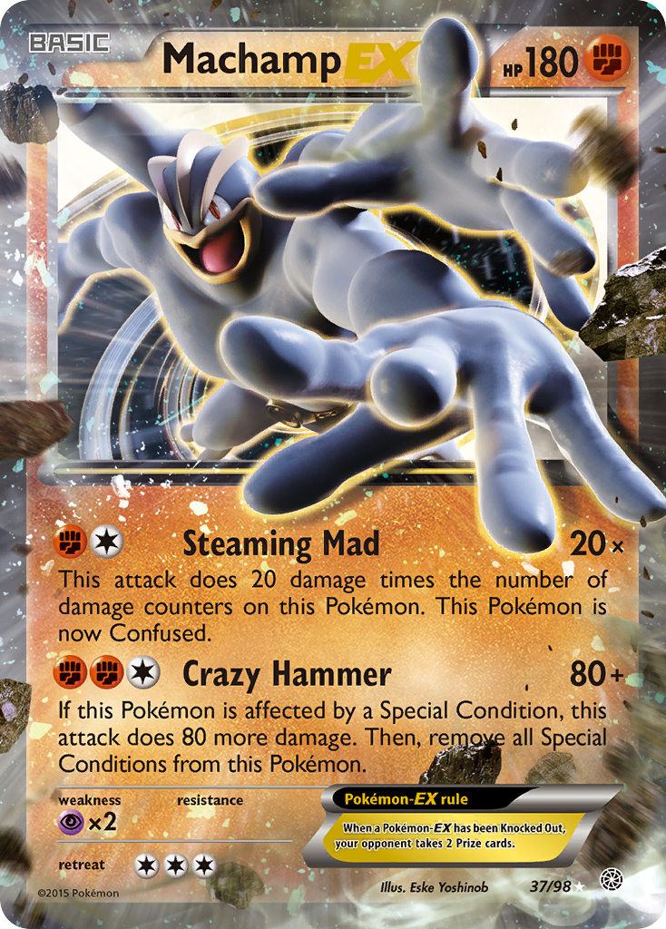 Machamp EX (37/98) [XY: Ancient Origins] | Deep Dive Games St. Marys