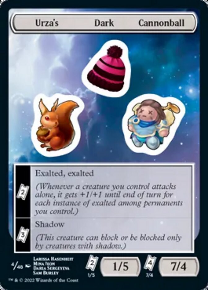 Urza's Dark Cannonball [Unfinity Stickers] | Deep Dive Games St. Marys