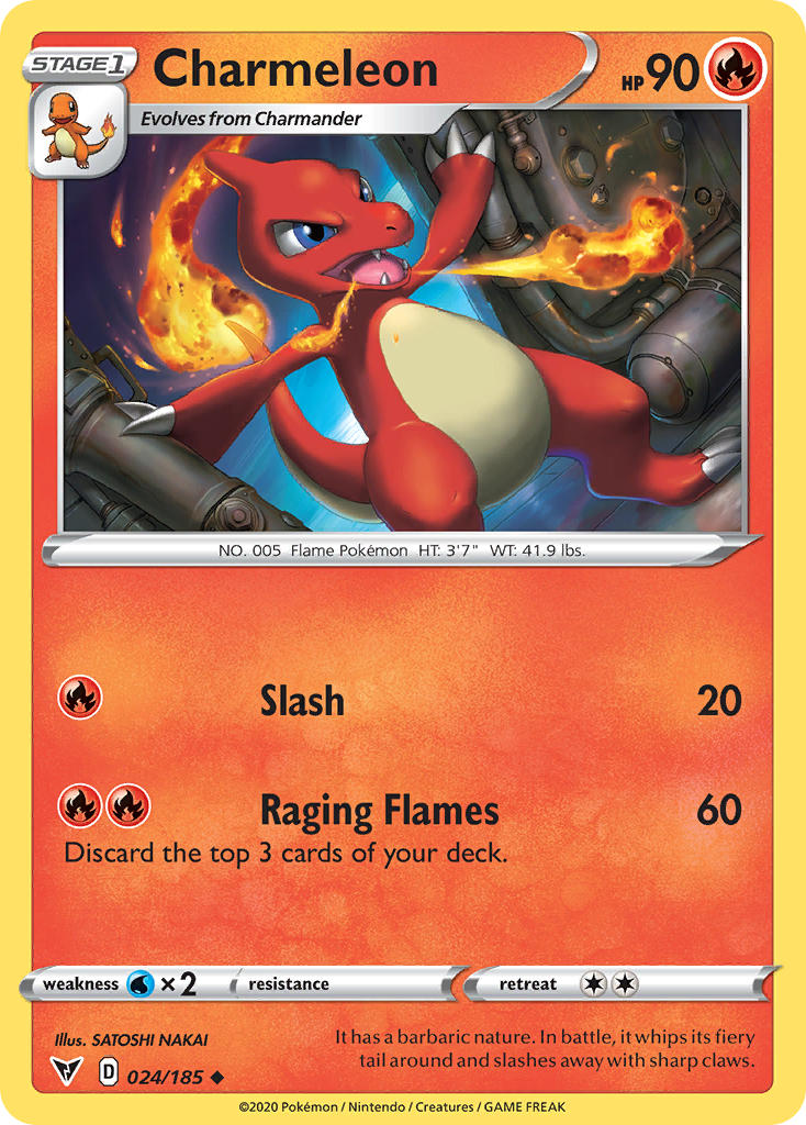 Charmeleon (024/185) [Sword & Shield: Vivid Voltage] | Deep Dive Games St. Marys