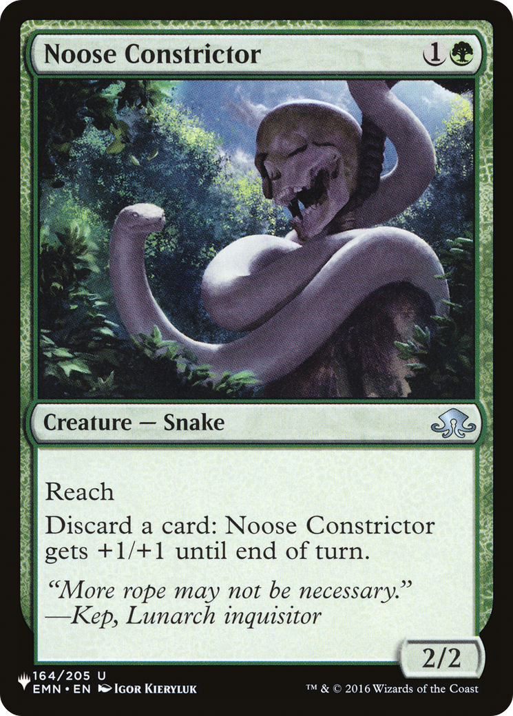 Noose Constrictor [The List] | Deep Dive Games St. Marys