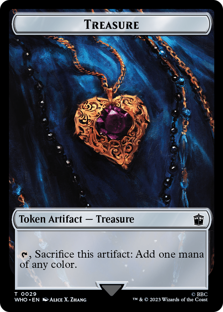 Human (0005) // Treasure (0029) Double-Sided Token [Doctor Who Tokens] | Deep Dive Games St. Marys