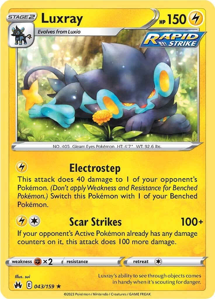 Luxray (043/159) (43) [Sword & Shield: Crown Zenith] | Deep Dive Games St. Marys
