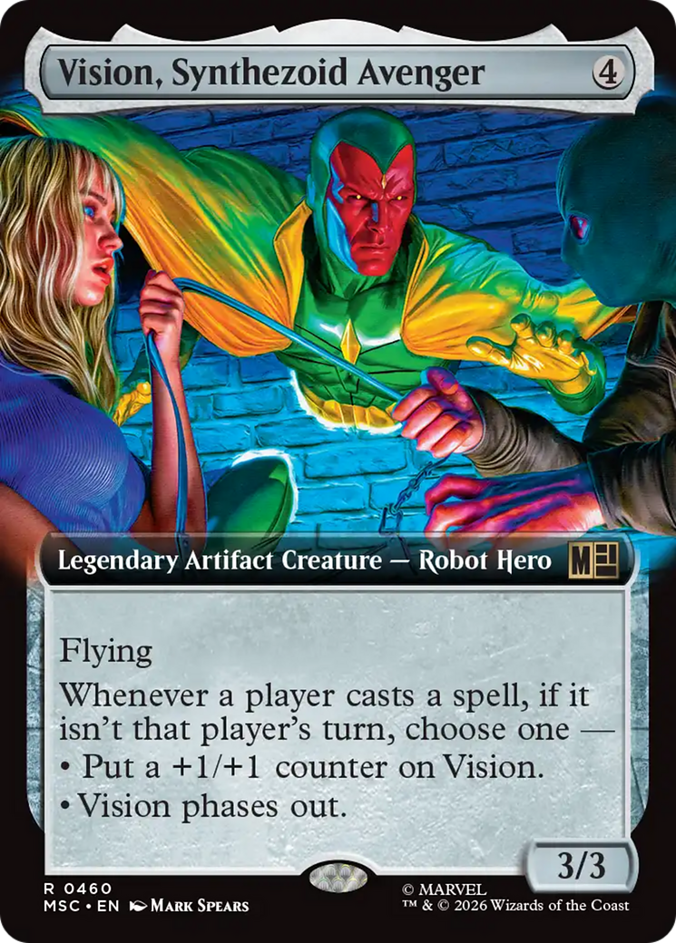 Vision, Synthezoid Avenger (Extended Art) [Marvel Super Heroes Commander] | Deep Dive Games St. Marys