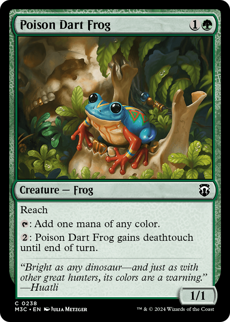 Poison Dart Frog (Ripple Foil) [Modern Horizons 3 Commander] | Deep Dive Games St. Marys