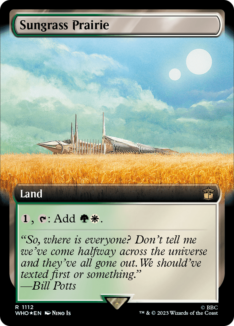 Sungrass Prairie (Extended Art) (Surge Foil) [Doctor Who] | Deep Dive Games St. Marys