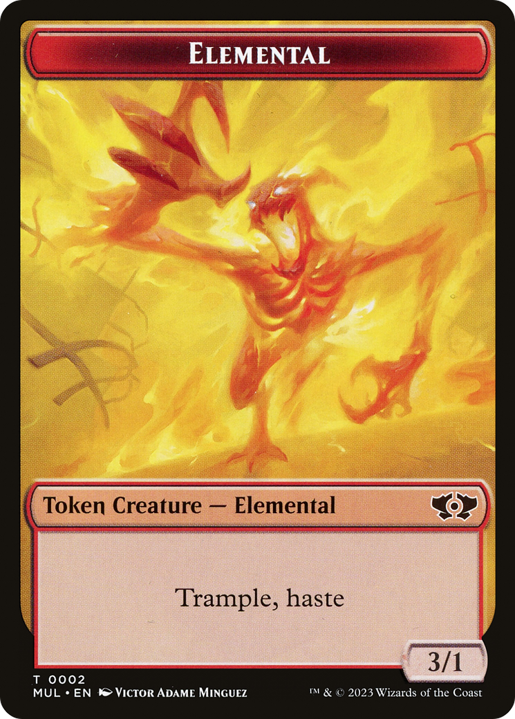 Elemental (02) // Zombie Double-Sided Token [March of the Machine Tokens] | Deep Dive Games St. Marys