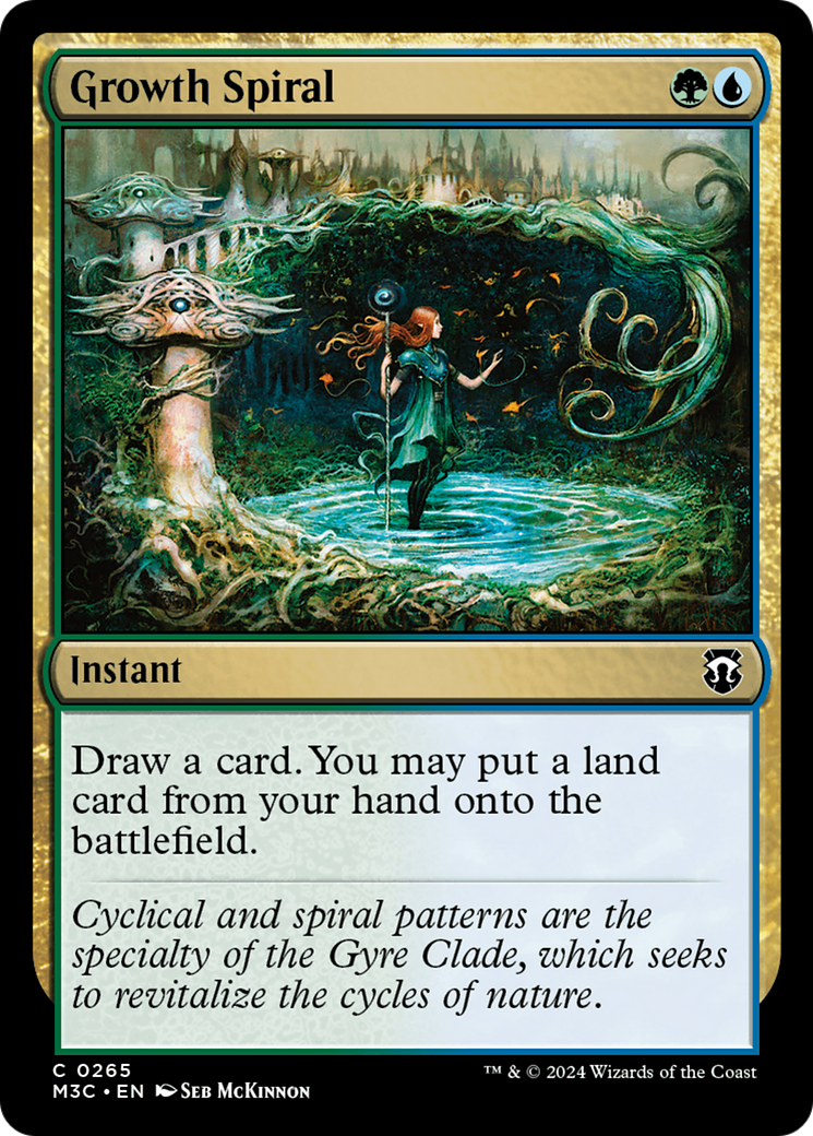 Growth Spiral (Ripple Foil) [Modern Horizons 3 Commander] | Deep Dive Games St. Marys