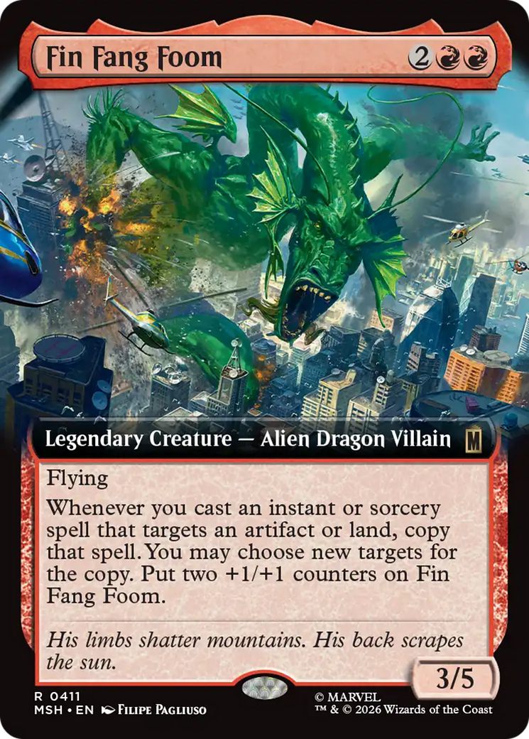 Fin Fang Foom (Extended Art) [Marvel Super Heroes] | Deep Dive Games St. Marys