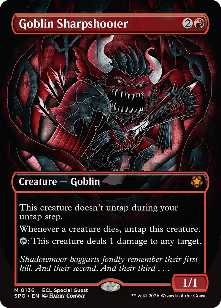 Goblin Sharpshooter (Borderless) [Lorwyn Eclipsed Special Guests] | Deep Dive Games St. Marys