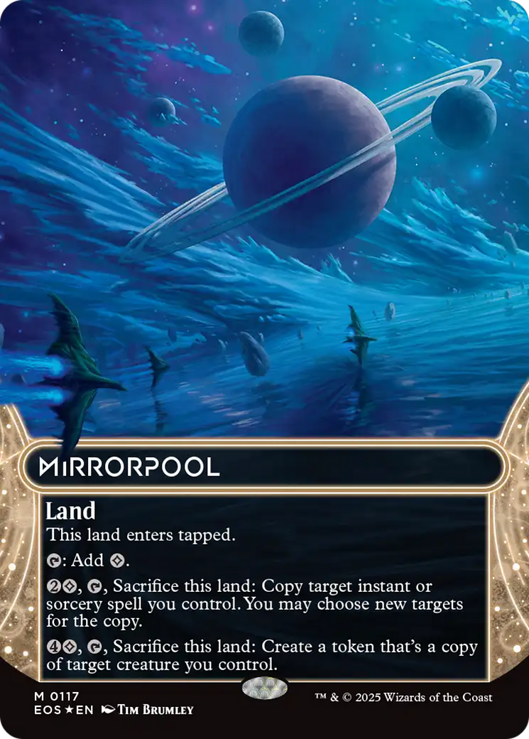 Mirrorpool (0117) (Borderless) (Galaxy Foil) [Edge of Eternities: Stellar Sights] | Deep Dive Games St. Marys