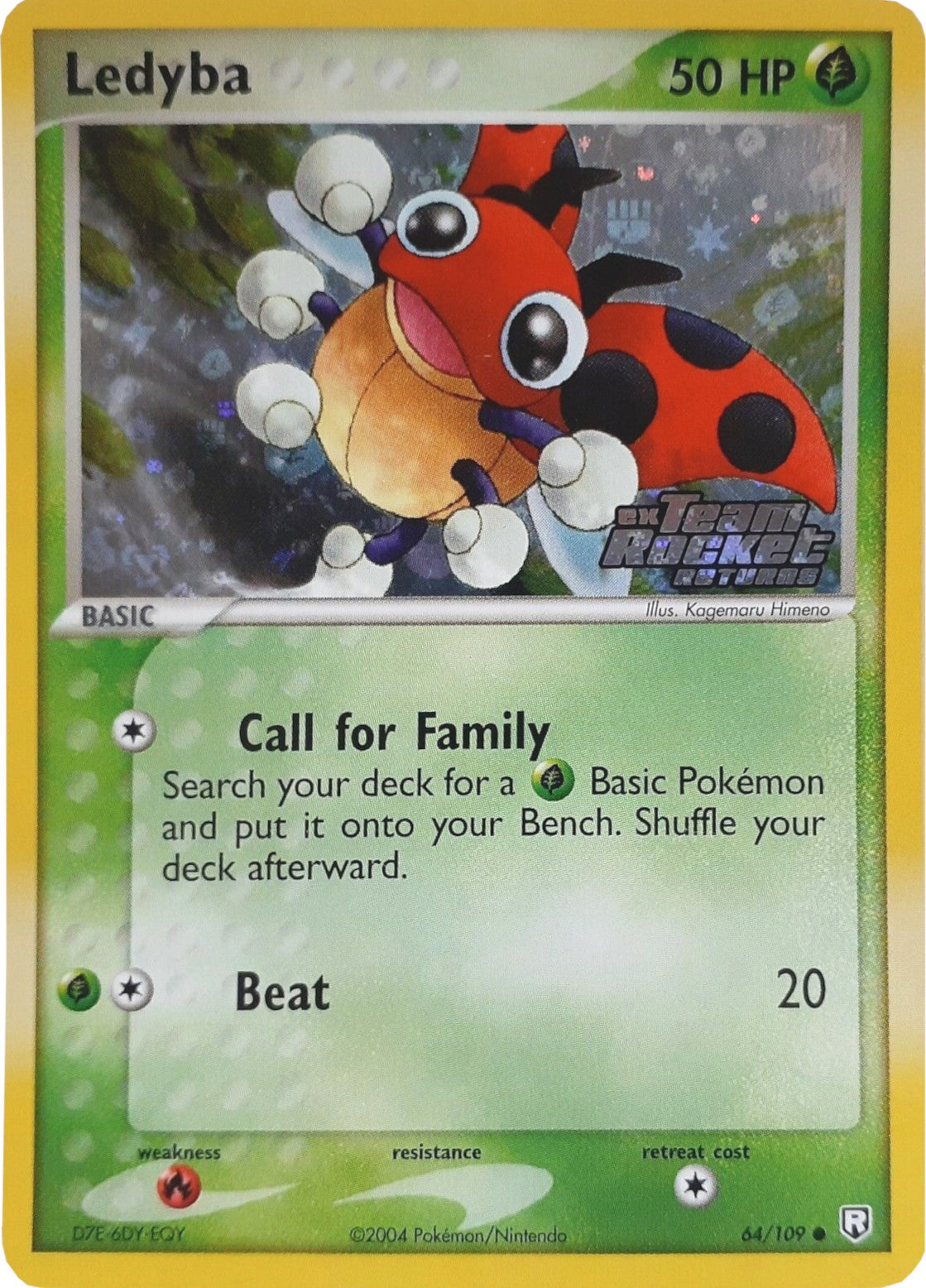 Ledyba (64/109) (Stamped) [EX: Team Rocket Returns] | Deep Dive Games St. Marys