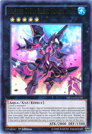 Number C101: Silent Honor DARK [MP14-EN218] Ultra Rare | Deep Dive Games St. Marys