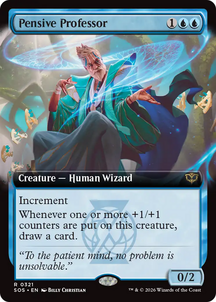 Pensive Professor (Extended Art) [Secrets of Strixhaven] | Deep Dive Games St. Marys