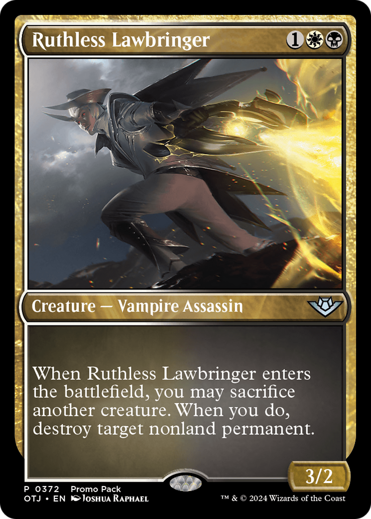 Ruthless Lawbringer (Promo Pack) [Outlaws of Thunder Junction Promos] | Deep Dive Games St. Marys