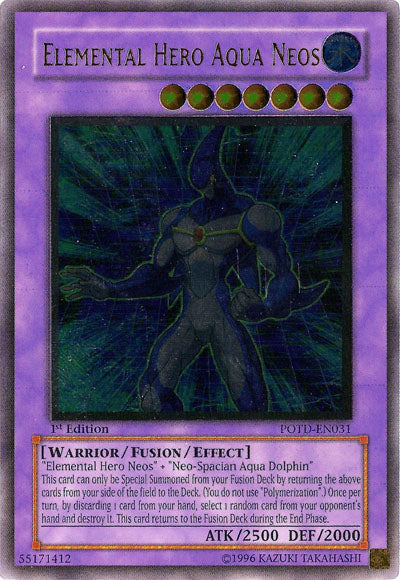 Elemental Hero Aqua Neos [POTD-EN031] Ultimate Rare | Deep Dive Games St. Marys