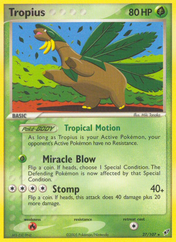 Tropius (27/107) [EX: Deoxys] | Deep Dive Games St. Marys