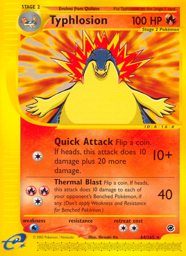 Typhlosion (64/165) [Expedition: Base Set] | Deep Dive Games St. Marys