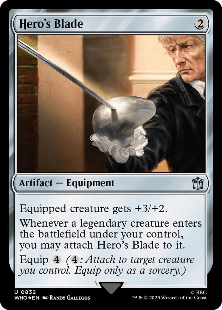Hero's Blade (Surge Foil) [Doctor Who] | Deep Dive Games St. Marys