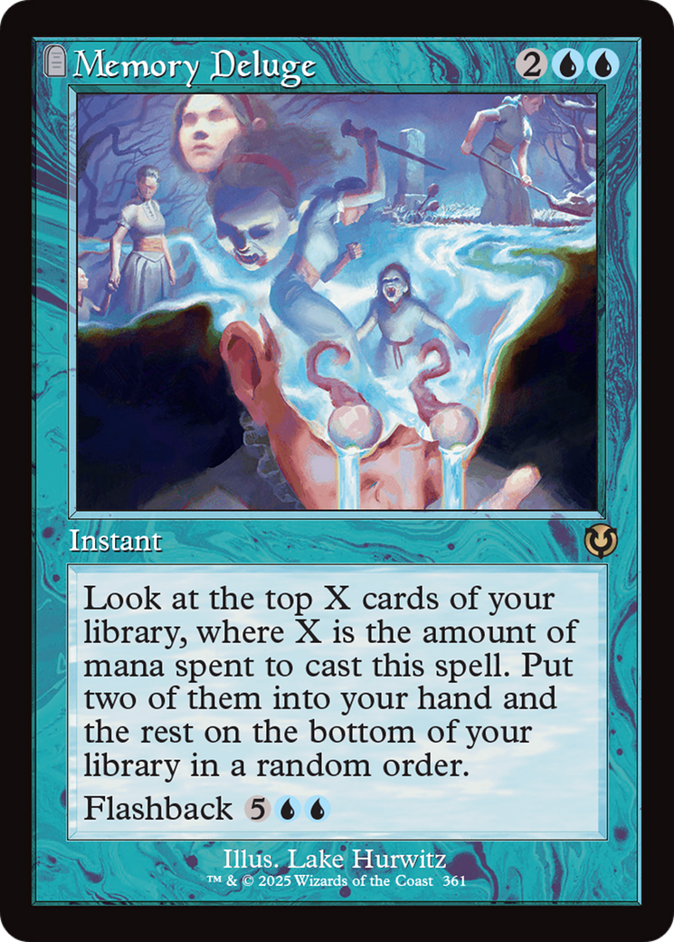 Memory Deluge (Retro Frame) [Innistrad Remastered] | Deep Dive Games St. Marys