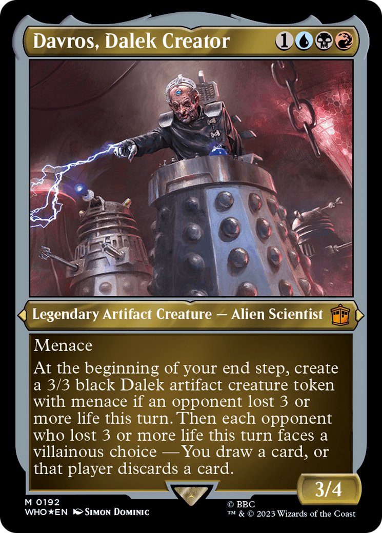 Davros, Dalek Creator (Display Commander) - Thick Stock [Doctor Who] | Deep Dive Games St. Marys