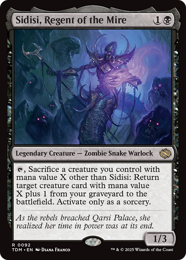 Sidisi, Regent of the Mire [Tarkir: Dragonstorm] | Deep Dive Games St. Marys