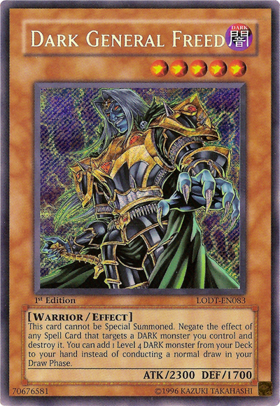 Dark General Freed [LODT-EN083] Secret Rare | Deep Dive Games St. Marys