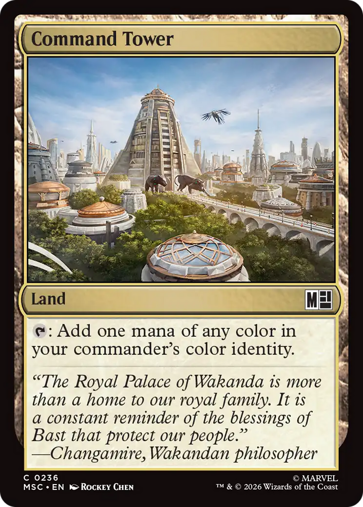 Command Tower (0236) (Surge Foil) [Marvel Super Heroes Commander] | Deep Dive Games St. Marys
