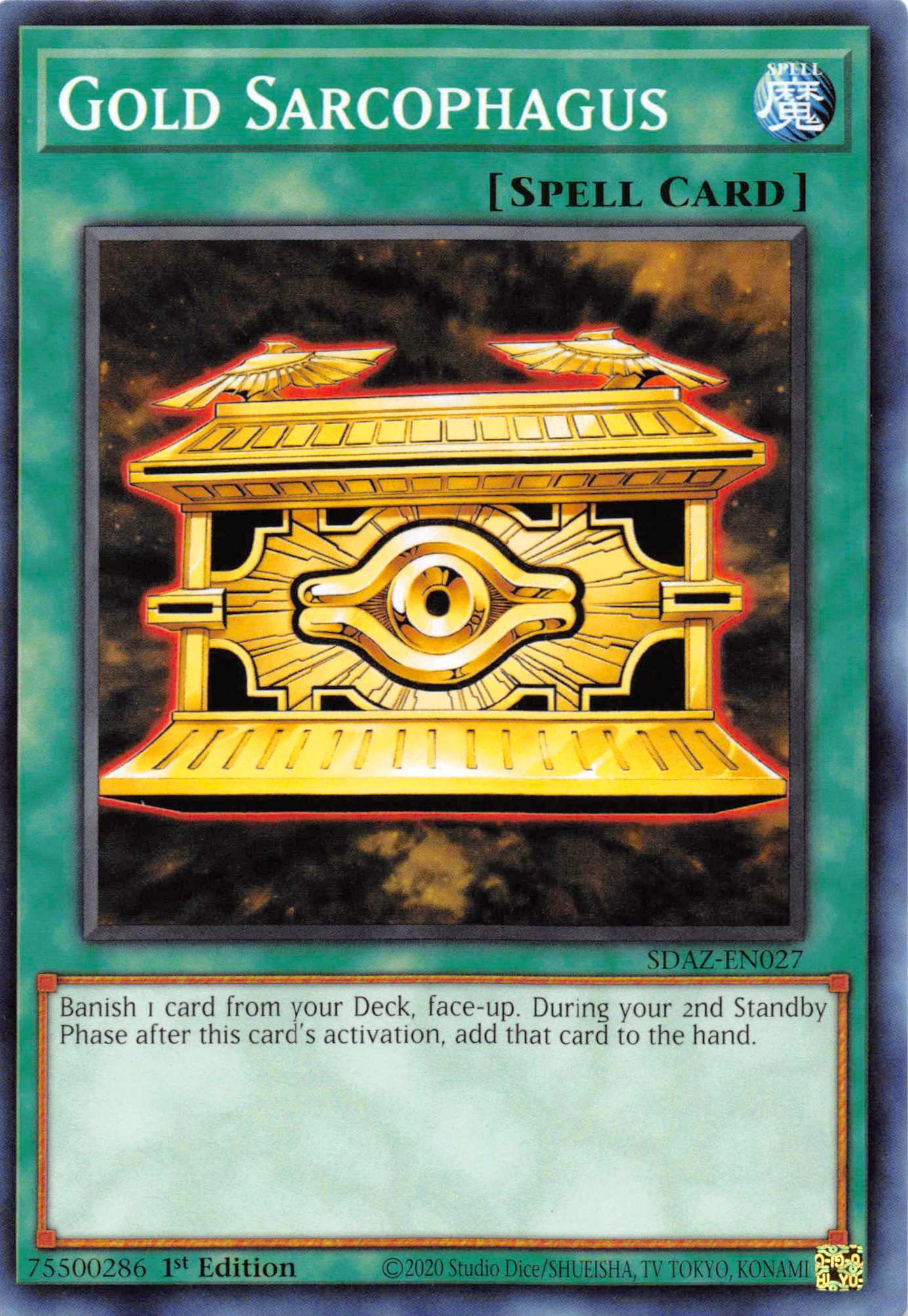 Gold Sarcophagus [SDAZ-EN027] Common | Deep Dive Games St. Marys
