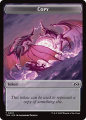 Copy // Dragon (0014) Double-Sided Token [Tarkir: Dragonstorm Commander Tokens] | Deep Dive Games St. Marys