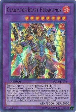 Gladiator Beast Heraklinos [LCGX-EN253] Super Rare | Deep Dive Games St. Marys