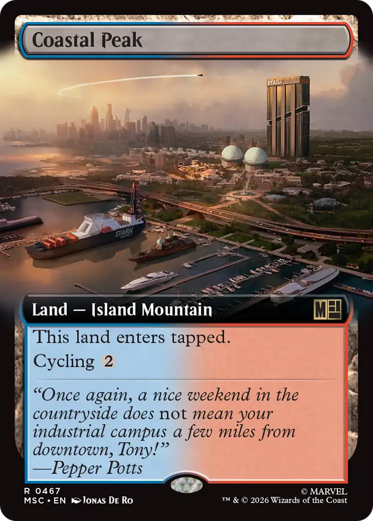 Coastal Peak (Extended Art) [Marvel Super Heroes Commander] | Deep Dive Games St. Marys