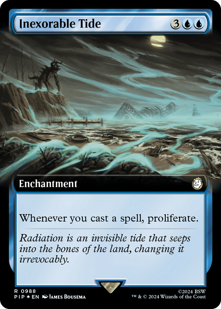Inexorable Tide (Extended Art) (Surge Foil) [Fallout] | Deep Dive Games St. Marys