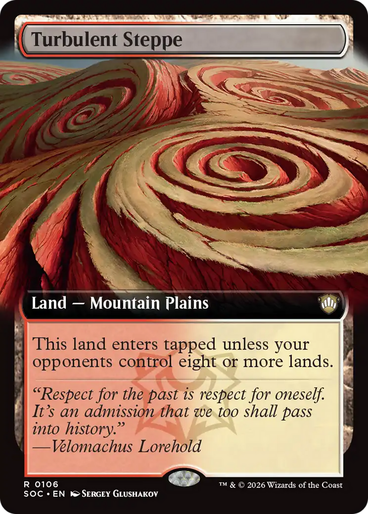 Turbulent Steppe (Extended Art) [Secrets of Strixhaven Commander] | Deep Dive Games St. Marys