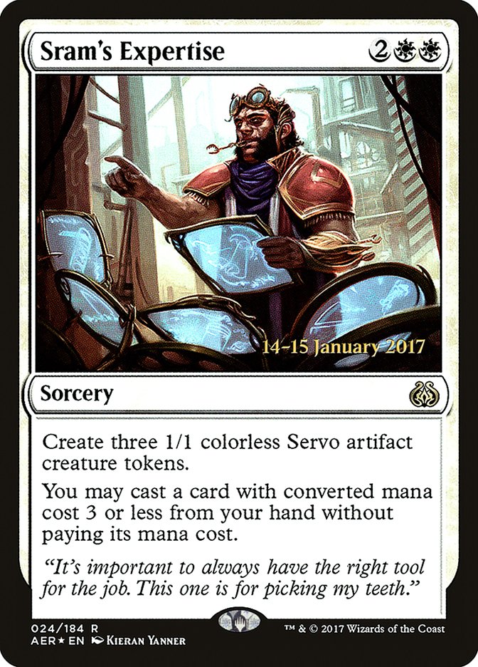 Sram's Expertise [Aether Revolt Prerelease Promos] | Deep Dive Games St. Marys