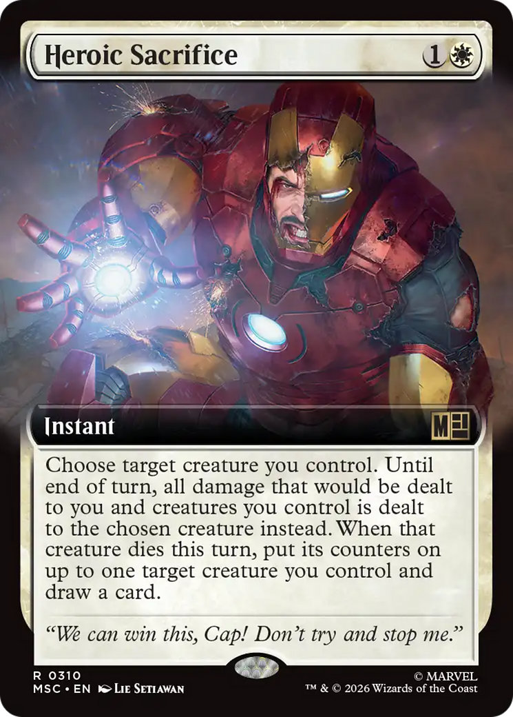 Heroic Sacrifice (Extended Art) [Marvel Super Heroes Commander] | Deep Dive Games St. Marys