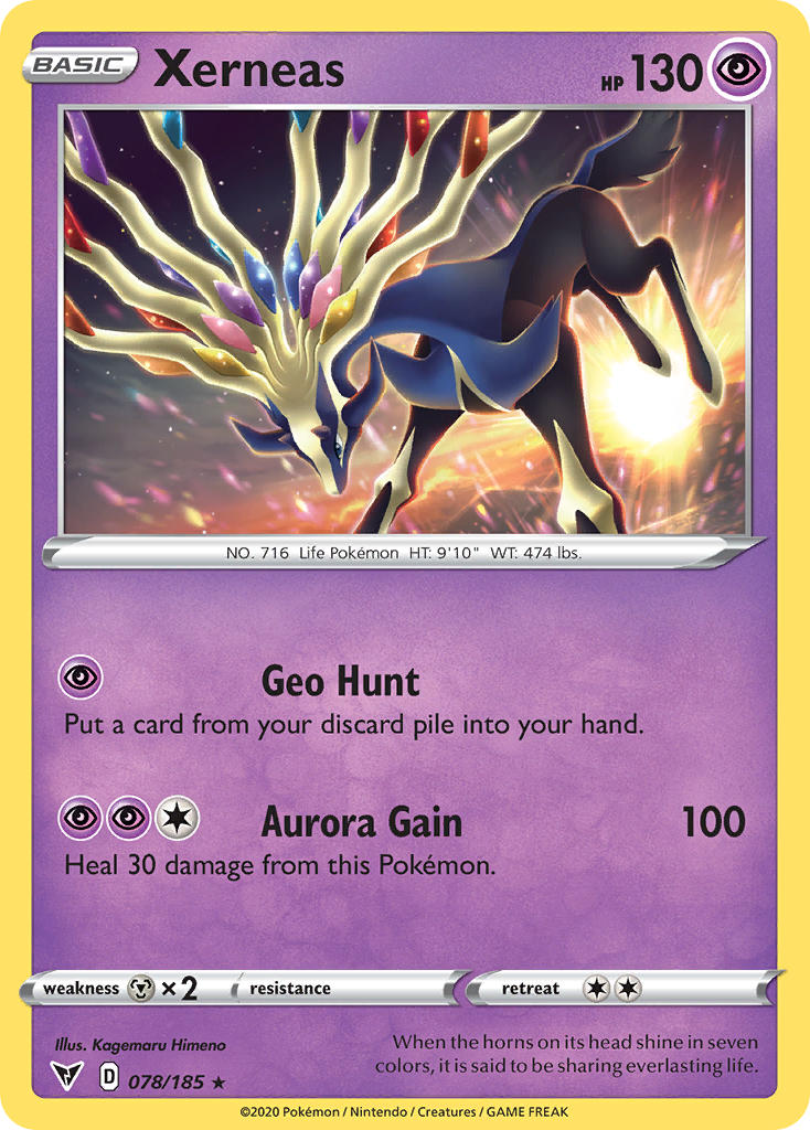 Xerneas (078/185) [Sword & Shield: Vivid Voltage] | Deep Dive Games St. Marys