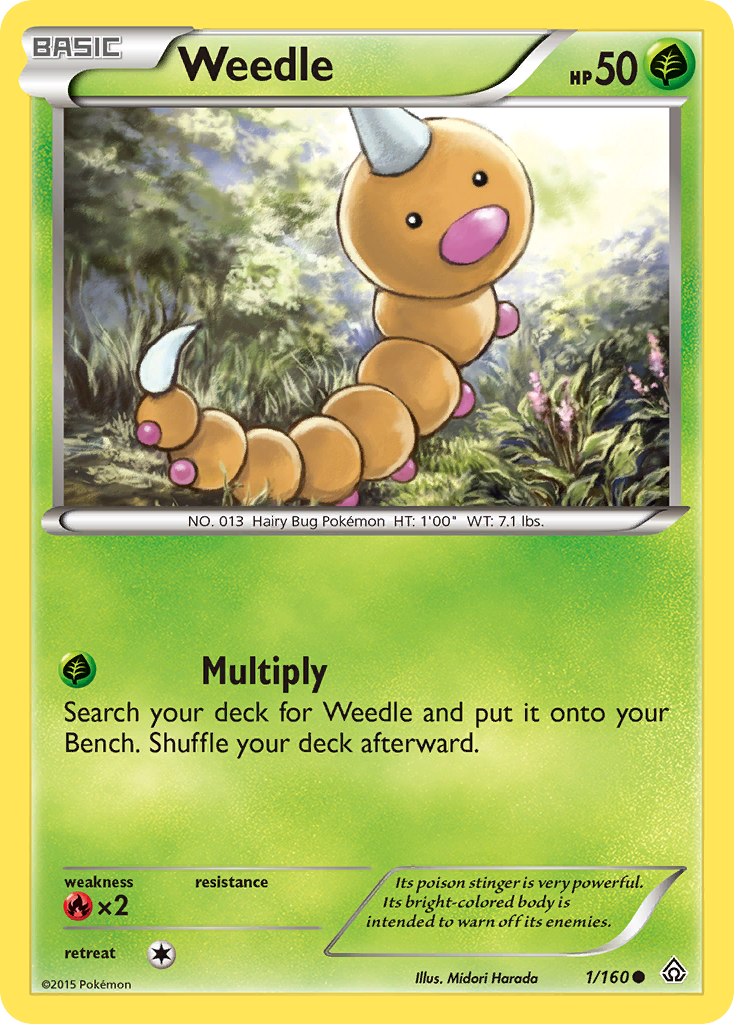 Weedle (1/160) [XY: Primal Clash] | Deep Dive Games St. Marys
