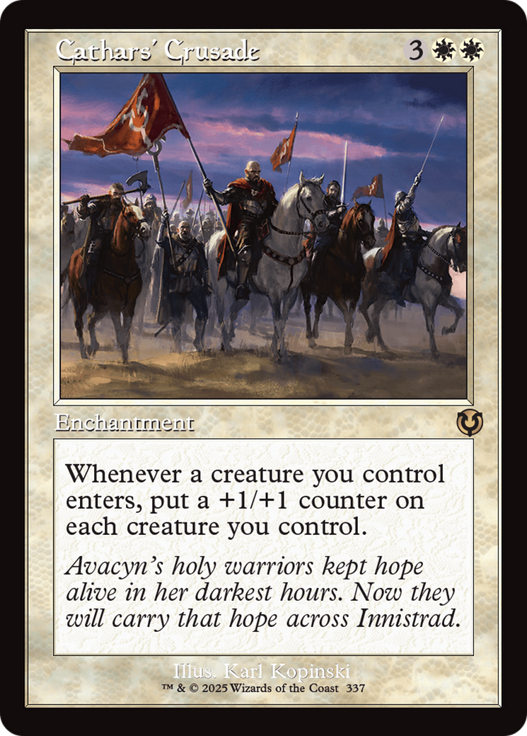 Cathars' Crusade (Retro Frame) [Innistrad Remastered] | Deep Dive Games St. Marys