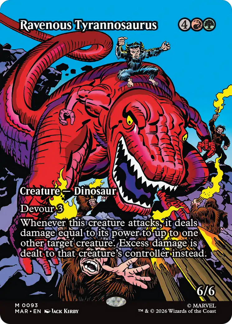 Ravenous Tyrannosaurus (Borderless) [Marvel Universe: Eternal-Legal] | Deep Dive Games St. Marys