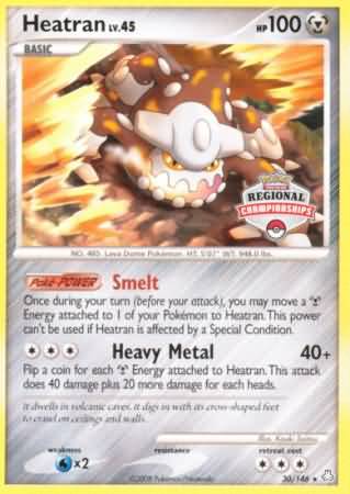 Heatran (30/146) (Regional Championships) [Diamond & Pearl: Legends Awakened] | Deep Dive Games St. Marys