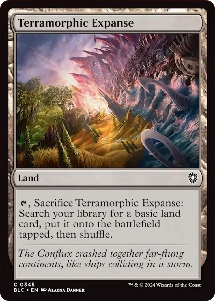 Terramorphic Expanse [Bloomburrow Commander] | Deep Dive Games St. Marys