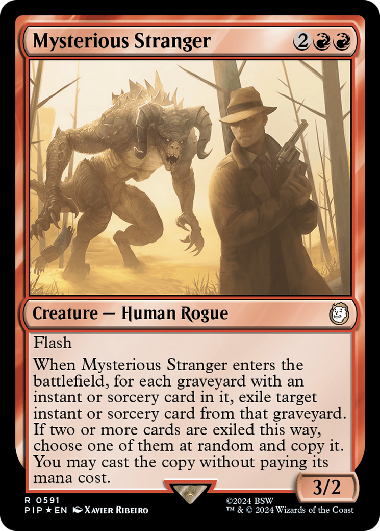 Mysterious Stranger (Surge Foil) [Fallout] | Deep Dive Games St. Marys