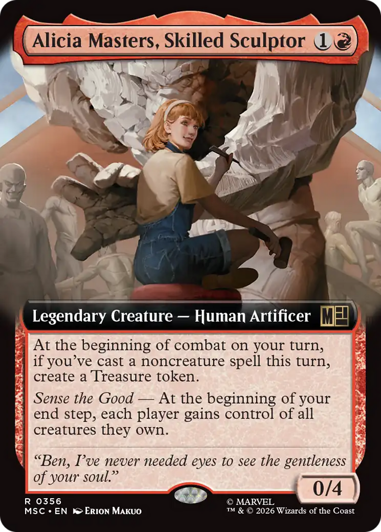 Alicia Masters, Skilled Sculptor (Extended Art) [Marvel Super Heroes Commander] | Deep Dive Games St. Marys