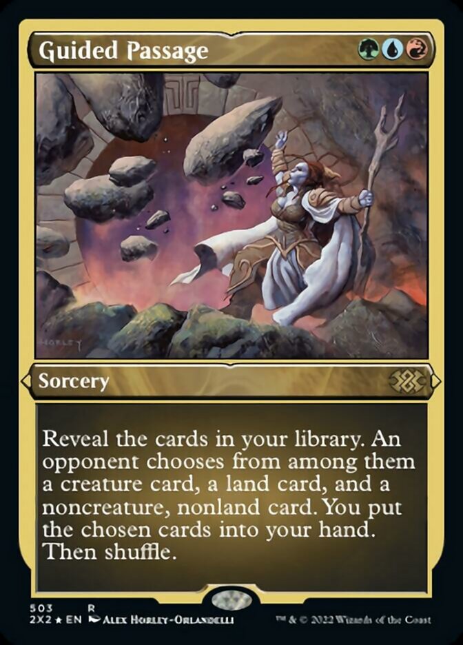 Guided Passage (Foil Etched) [Double Masters 2022] | Deep Dive Games St. Marys
