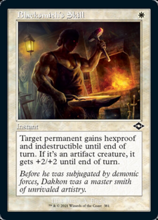 Blacksmith's Skill (Retro Foil Etched) [Modern Horizons 2] | Deep Dive Games St. Marys