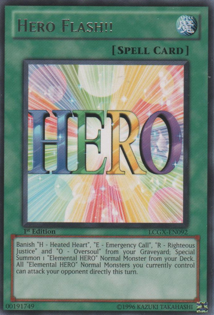 Hero Flash!! [LCGX-EN092] Rare | Deep Dive Games St. Marys